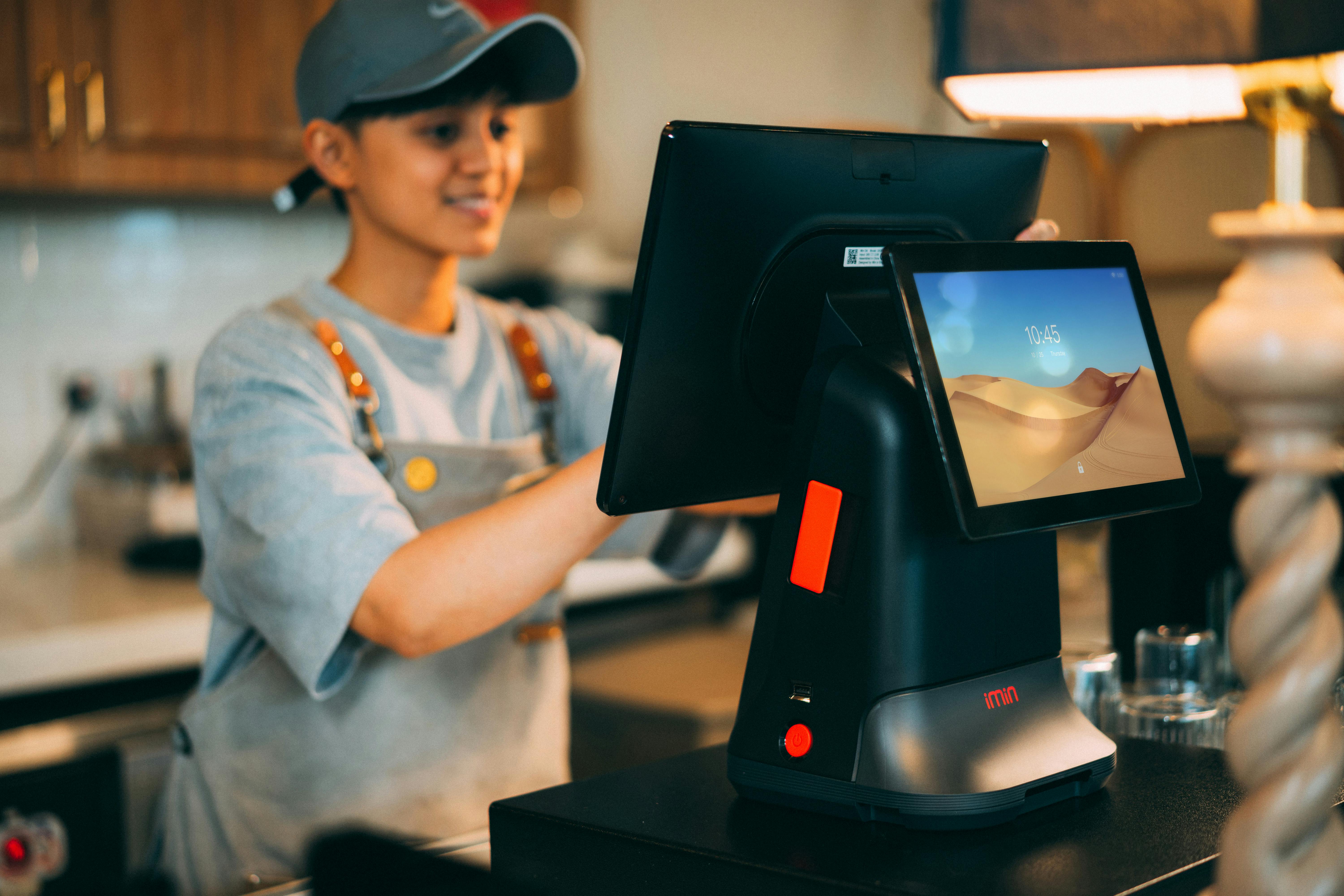 Dual screen POS interface designed by Kynex Agency
