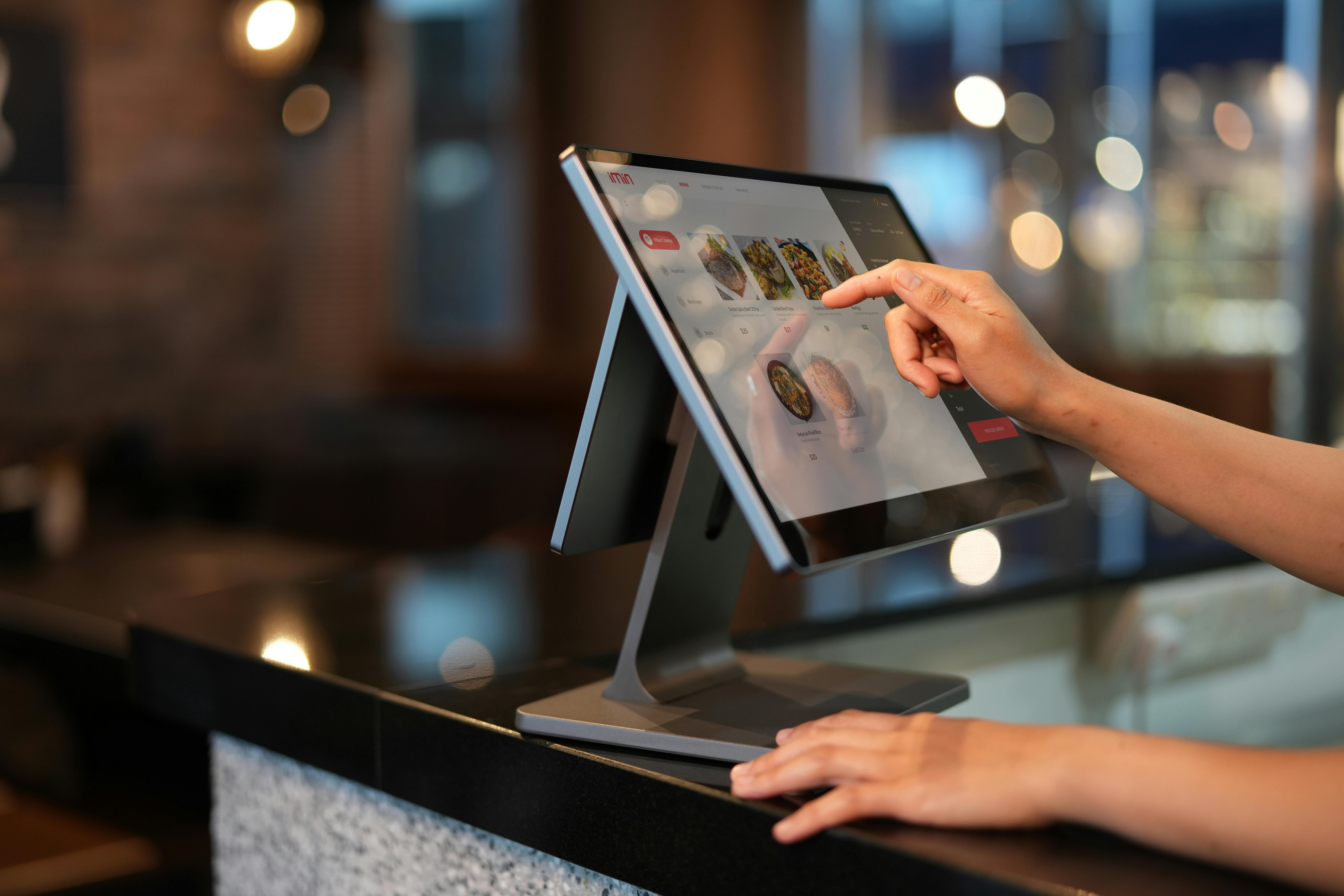 Touchscreen menu navigation